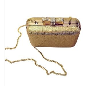 LA REGALE ⭐️ mini golden evening bag